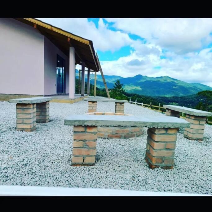Cabana Recanto Do Arruda Para Casal Em Aguas Mornas Exterior photo