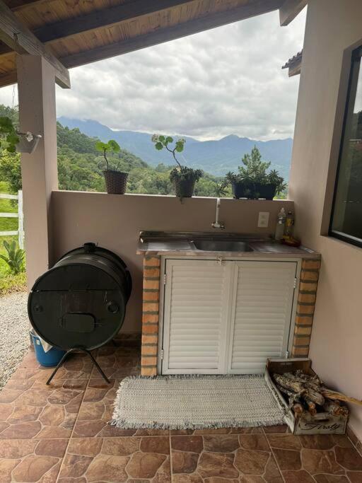 Cabana Recanto Do Arruda Para Casal Em Aguas Mornas Exterior photo